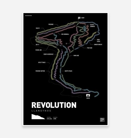 Revolution Trail Map Print