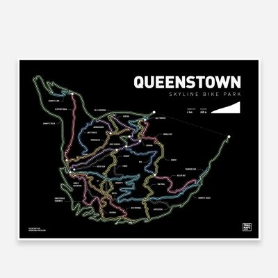 Queenstown Skyline Bike Park Art Print