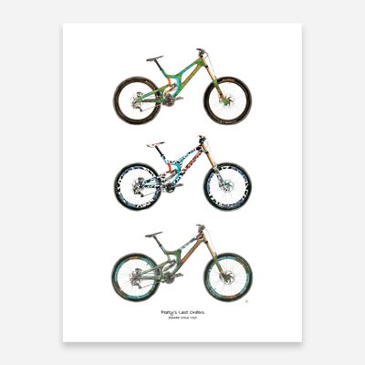 Bicicletas de montaña Lámina artística