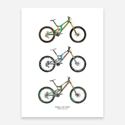 Stampa artistica di mountain bike