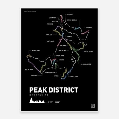 Peak District Mountainbike Kunstdruck