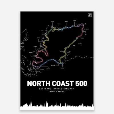 Stampa artistica della costa settentrionale 500