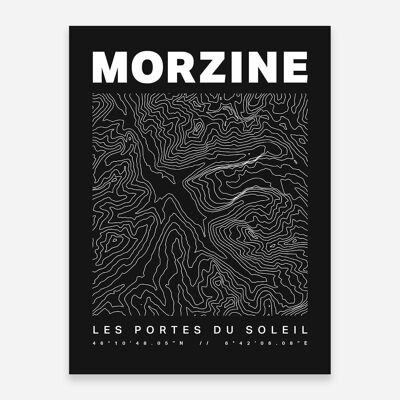 Morzine Contours Art Print