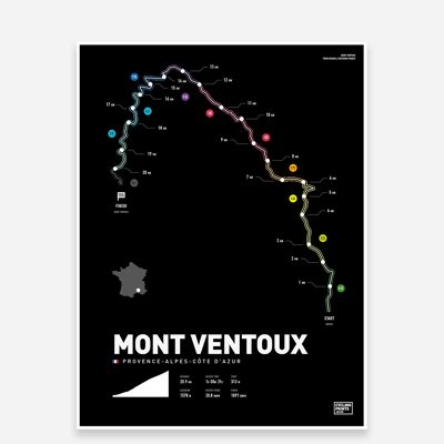 Stampa artistica del Mont Ventoux