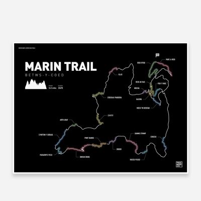 Stampa artistica di Marin Trail (Gwydir Mawr).