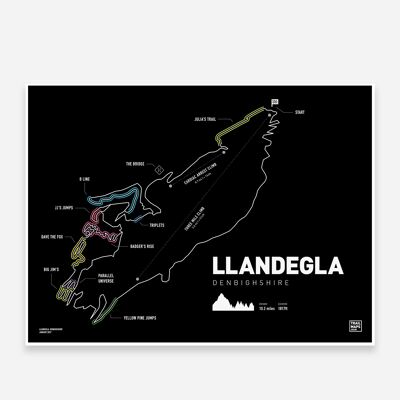 Llandegla Trail map Print