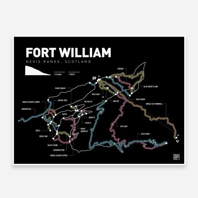 Rango de Fort William Nevis Lámina artística