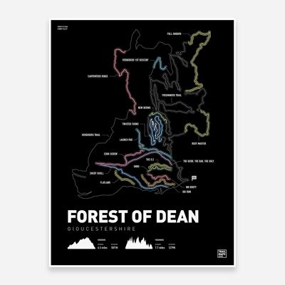 Stampa artistica della foresta di Dean