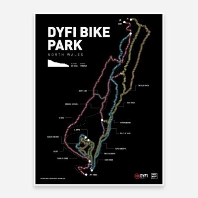 Dyfi Bike Park Art Print