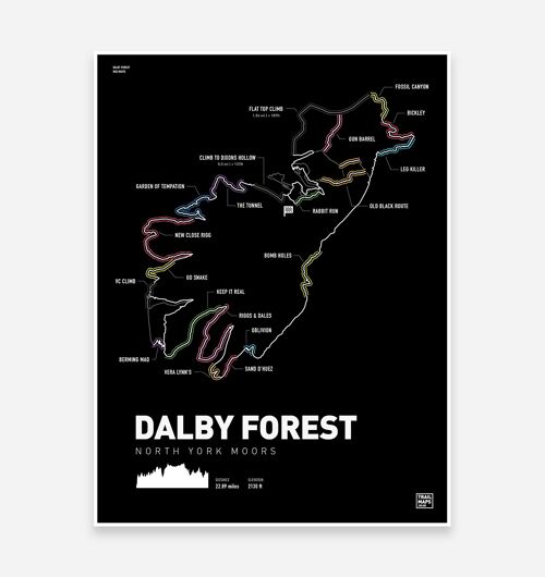 Dalby Forest Art Print