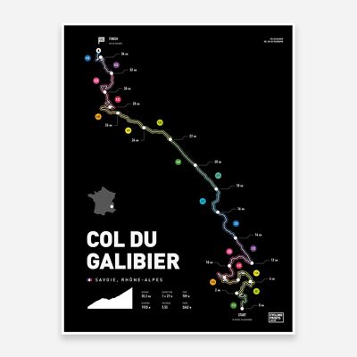 Col Du Galibier Kunstdruck