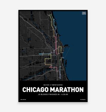 Marathon de Chicago 2022 Impression artistique 1