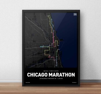 Marathon de Chicago 2022 Impression artistique 4
