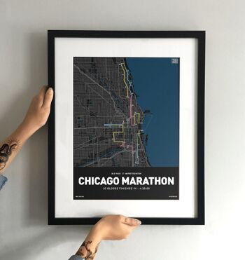 Marathon de Chicago 2022 Impression artistique 2