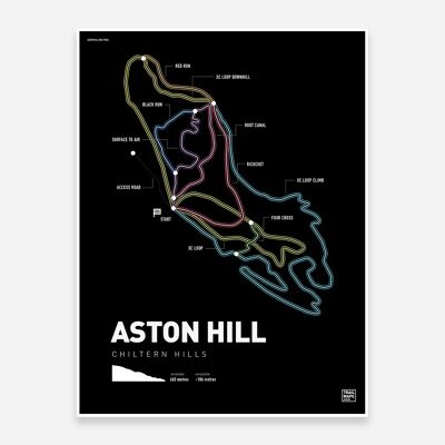 Parque de bicicletas Aston Hill Lámina artística