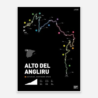 Alto Del Angliru Kunstdruck