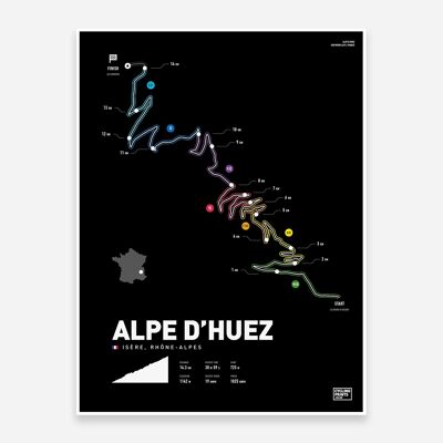 Alpe D'Huez Road Climb Kunstdruck