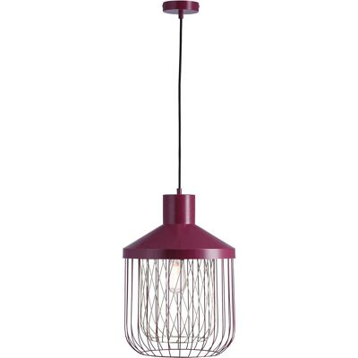 Suspension 26621RO Rouge - abat jour Metal