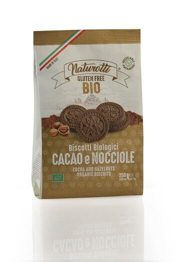 Biscuits au Cacao et aux Noisettes Bio & sans gluten Naturotti