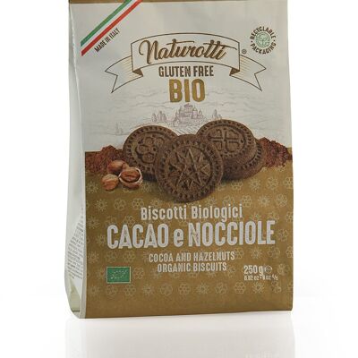 Galletas con Cacao y Avellanas Bio y sin gluten Naturotti