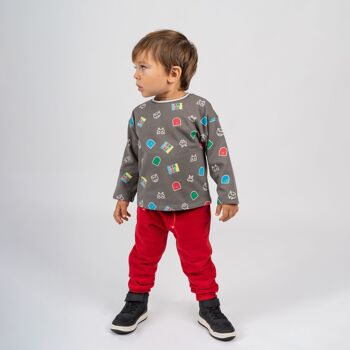 Pantalon de chándal rouge pour bébé POCOTERO 4