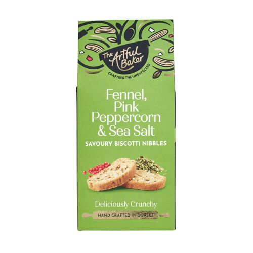 Fennel, Pink Pepper Corn & Sea Salt Biscotti 100g