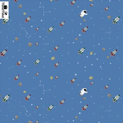 Wrapping paper ecological - trip into space