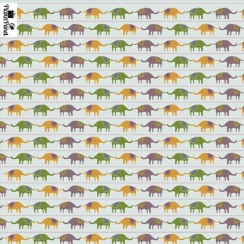 Papier cadeau écologique - Une horde d'éléphants 1