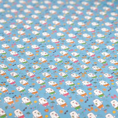 Wrapping paper ecological - polar bear summer