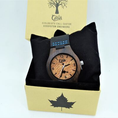 SMALL BAMBOO WATCH WITH DARK STRAP 06