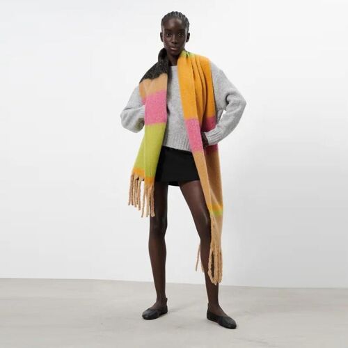 Dames sjaal | warme winter sjaal | acryl | meerkleurig | 200 x 70cm