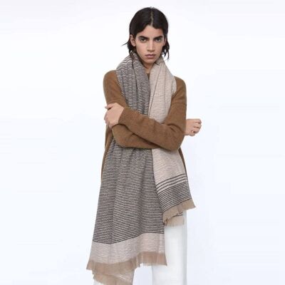 Dames sjaal | winter | wol | meerkleurig | 200 x 100cm