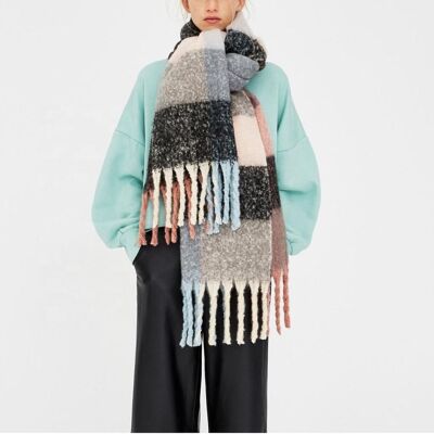 Bufanda de mujer | invierno | lana | multicolor | 200x45cm