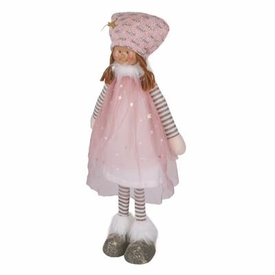 DOLL POUPEE DEBOUT ROSE 46 CM