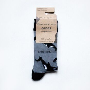 Chaussettes Orque | Chaussettes en bambou | Chaussettes grises | Chaussettes Océan 4