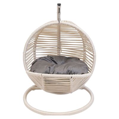 Mini Hanging Chair Swing Simba Cat / Dog Beige | Gray pillow