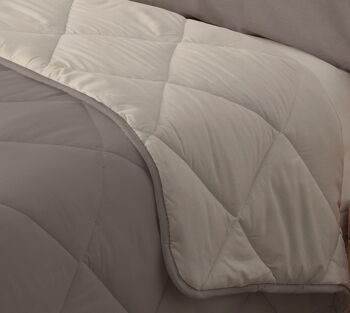 Couette Couette 300gr Bicolore Réversible Lit 90cm Vison/Beige Collections Donegal 2