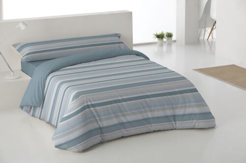 Funda Nórdica de Dos Piezas Albry Azul Cama 135 cm