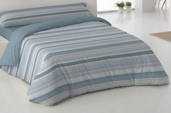 Housse de Couette Deux Pièces Albry Lit Bleu 90 cm 2