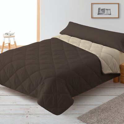 Duvet Filling 300gr Bicolor Reversible Bed 105cm 180x220cm Chocolate / Beige Donegal Collections