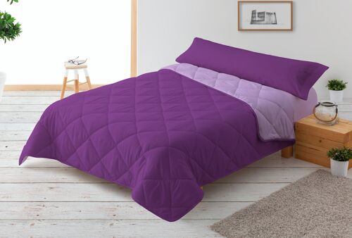 Relleno Nórdico 300gr Bicolor Reversible Cama 90cm 150x220cm Morado / Lila  Donegal Collections