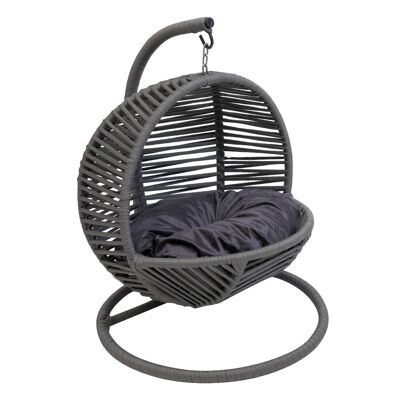Mini Chaise Suspendue Balançoire Simba Chat / Chien Gris | Oreiller gris