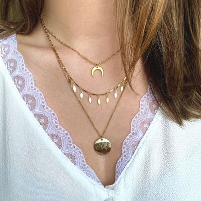 STELLA 3-row necklace