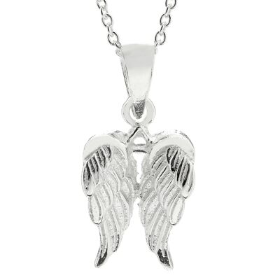 Magnifique collier double aile d'ange