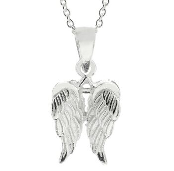 Magnifique collier double aile d'ange