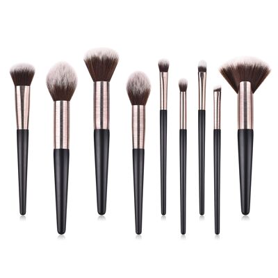Set of 9 professional brushes - Complexion & eyes
