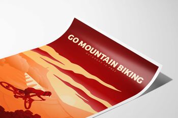 Go Mountain Biking Art Print 2