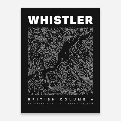 Whistler Contours Art Print