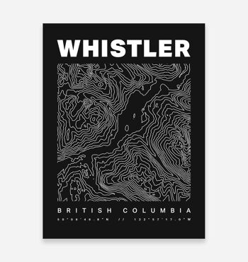 Whistler Contours Art Print 1
