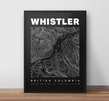 Whistler Contours Art Print 4